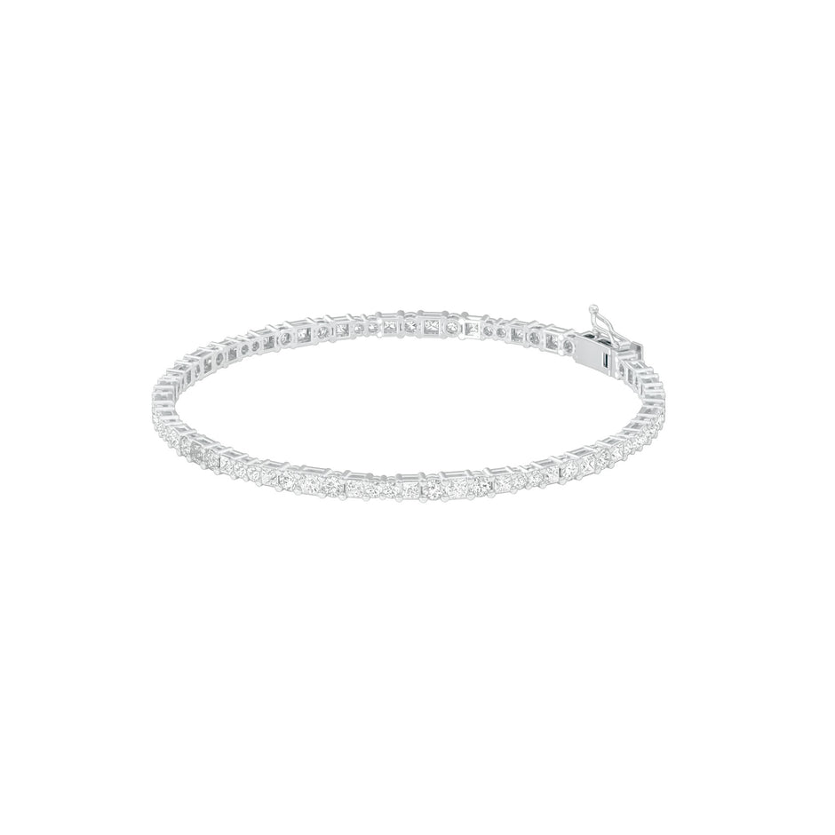 Orb Trace Diamond Tennis Bracelet 18 KT / White Gold