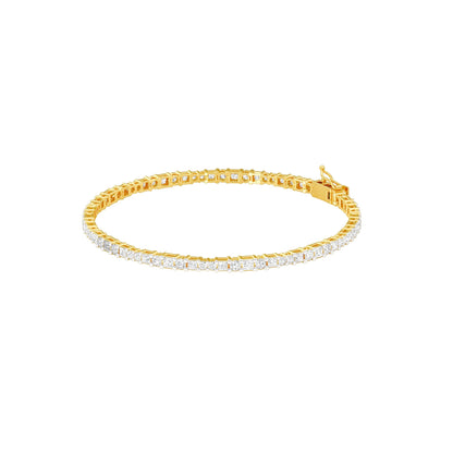 Orb Trace Diamond Tennis Bracelet 18 KT / Yellow Gold
