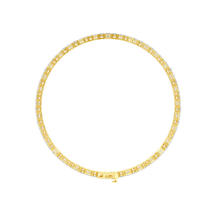 Orb Trace Diamond Tennis Bracelet 18 KT / Yellow Gold