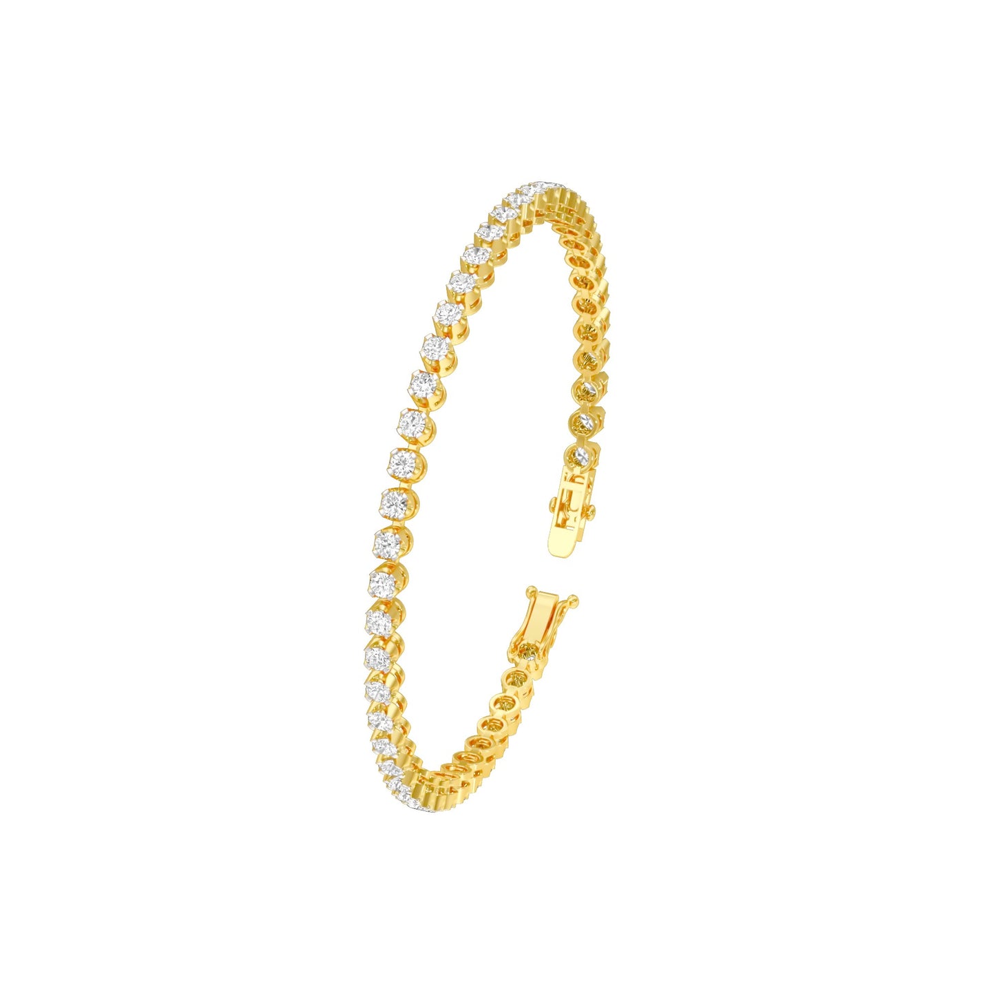 Utterly Hers Diamond Tennis Bracelet 18 KT / Yellow Gold