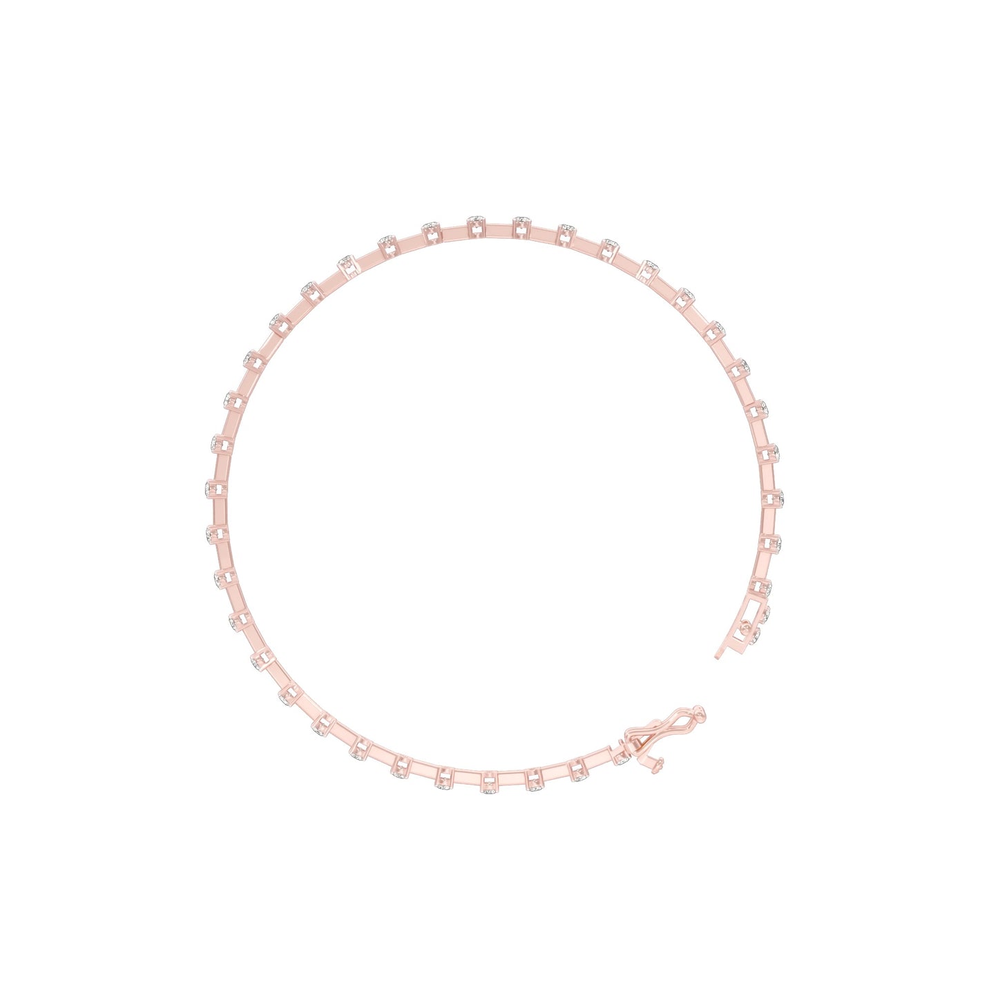 Liquid Luxe Diamond Tennis Bracelet 18 KT / Rose Gold