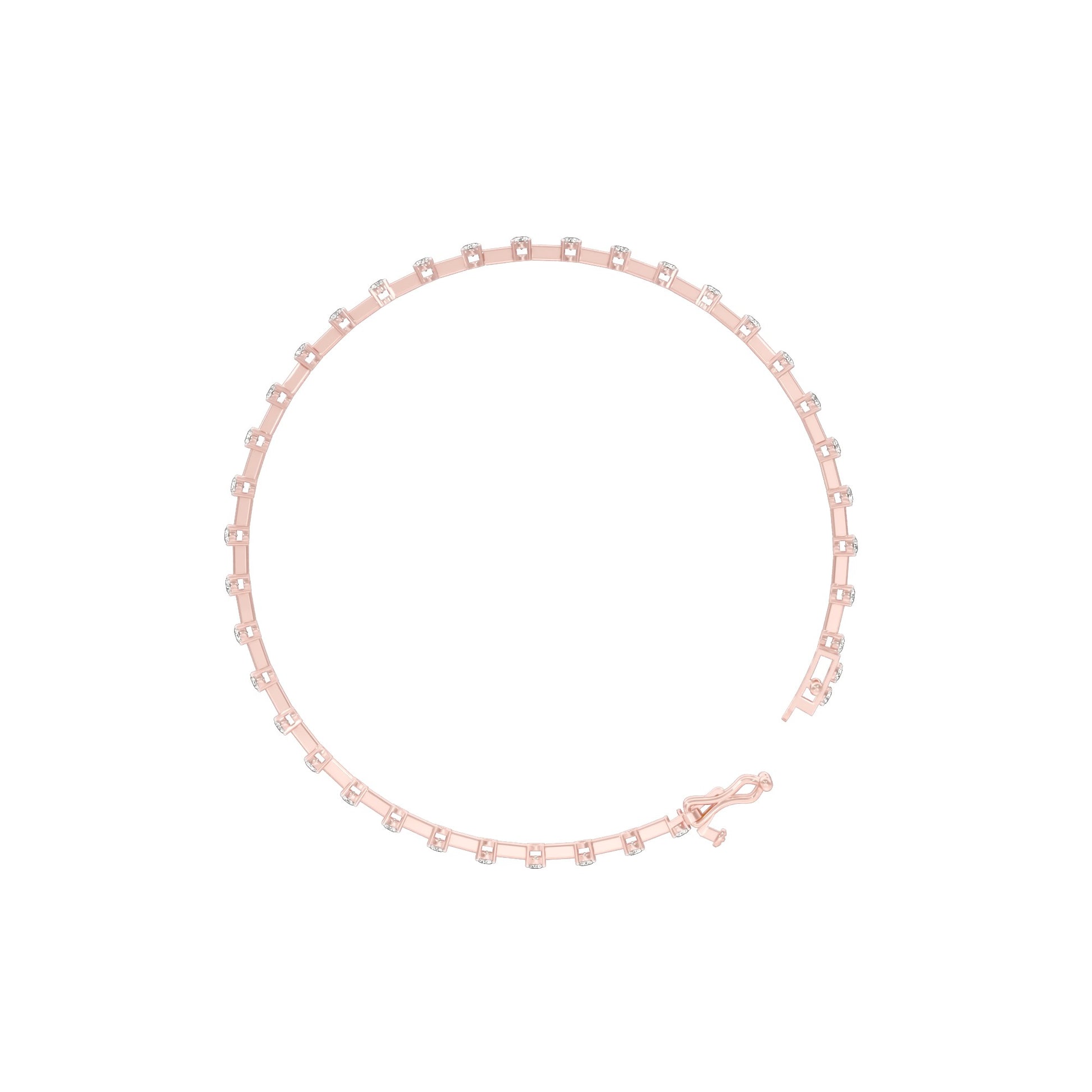 Liquid Luxe Diamond Tennis Bracelet 18 KT / Rose Gold