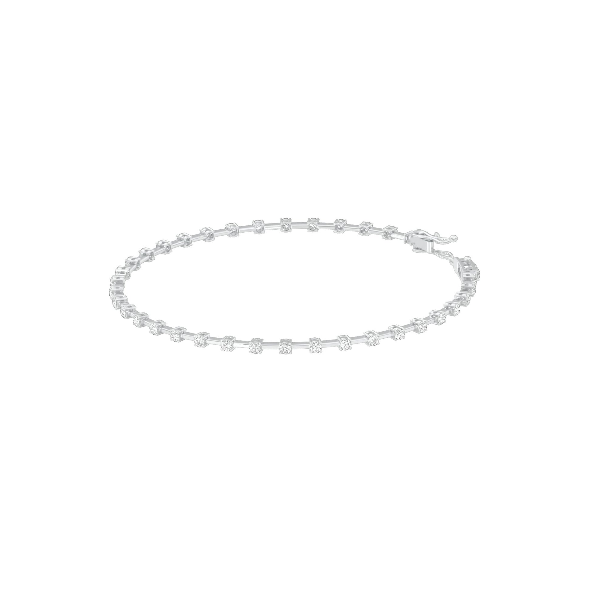 Liquid Luxe Diamond Tennis Bracelet 18 KT / White Gold