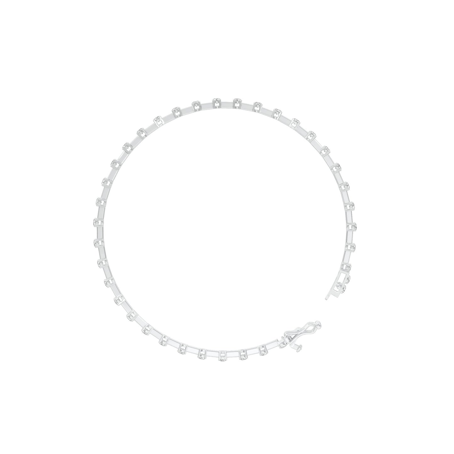 Liquid Luxe Diamond Tennis Bracelet 18 KT / White Gold