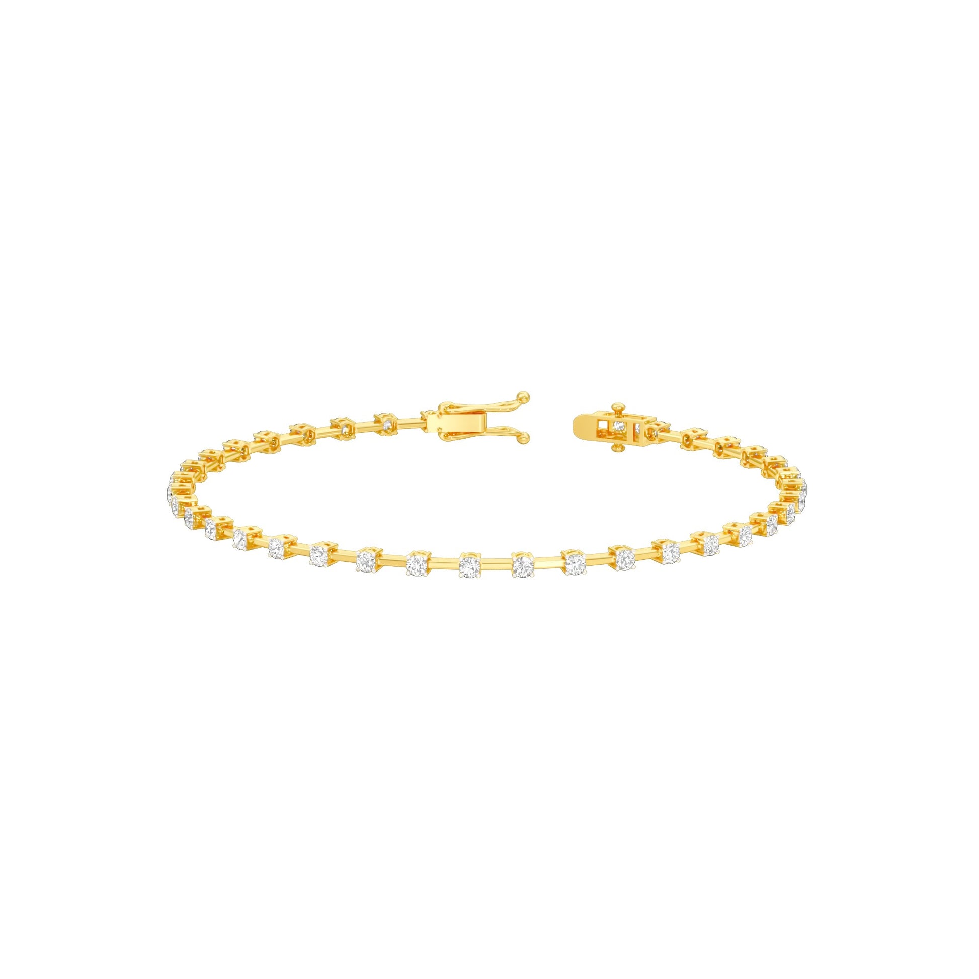 Liquid Luxe Diamond Tennis Bracelet 18 KT / Yellow Gold