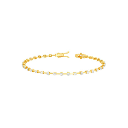 Liquid Luxe Diamond Tennis Bracelet 18 KT / Yellow Gold
