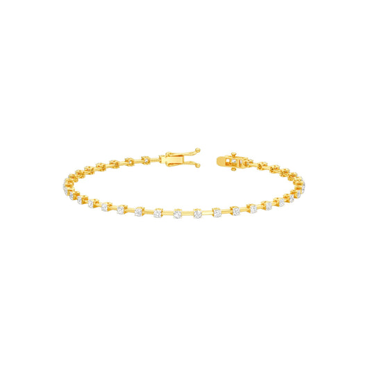 Liquid Luxe Diamond Tennis Bracelet 18 KT / Yellow Gold
