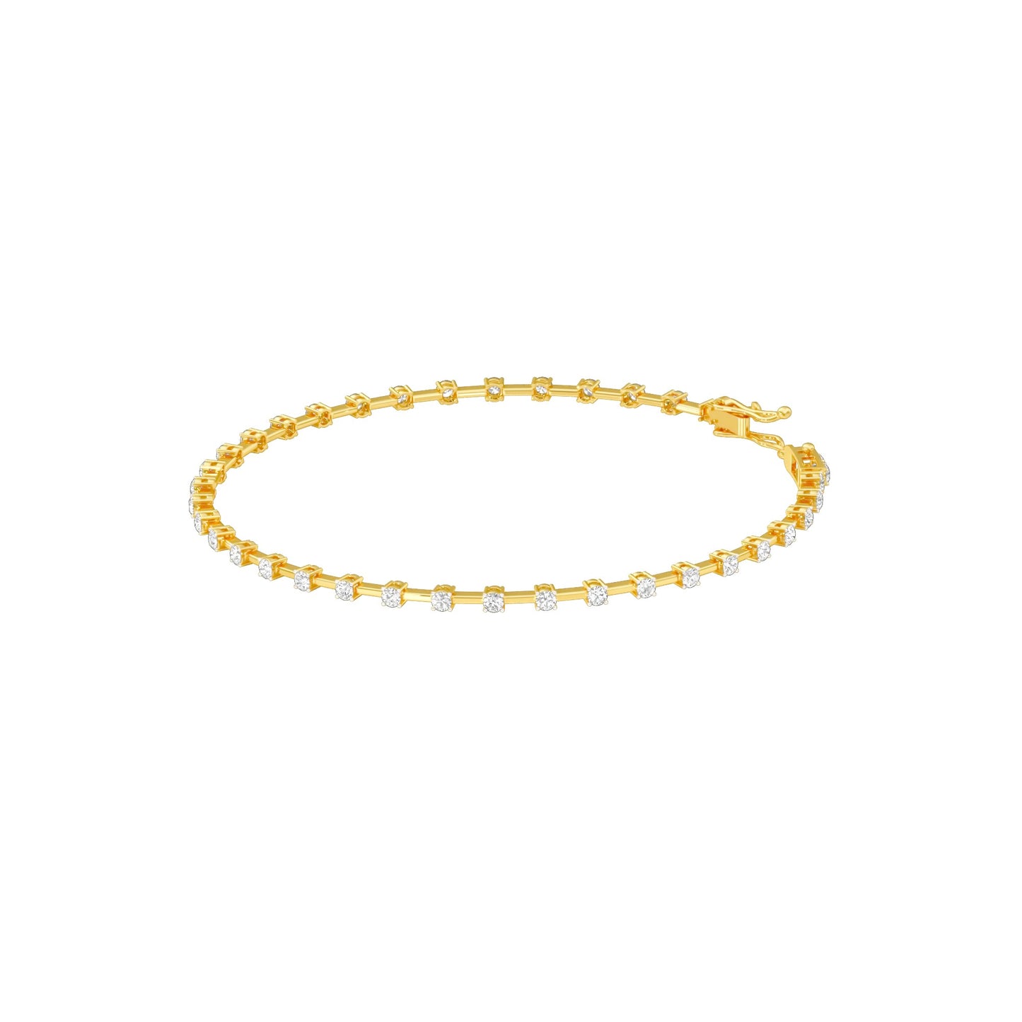 Liquid Luxe Diamond Tennis Bracelet 18 KT / Yellow Gold