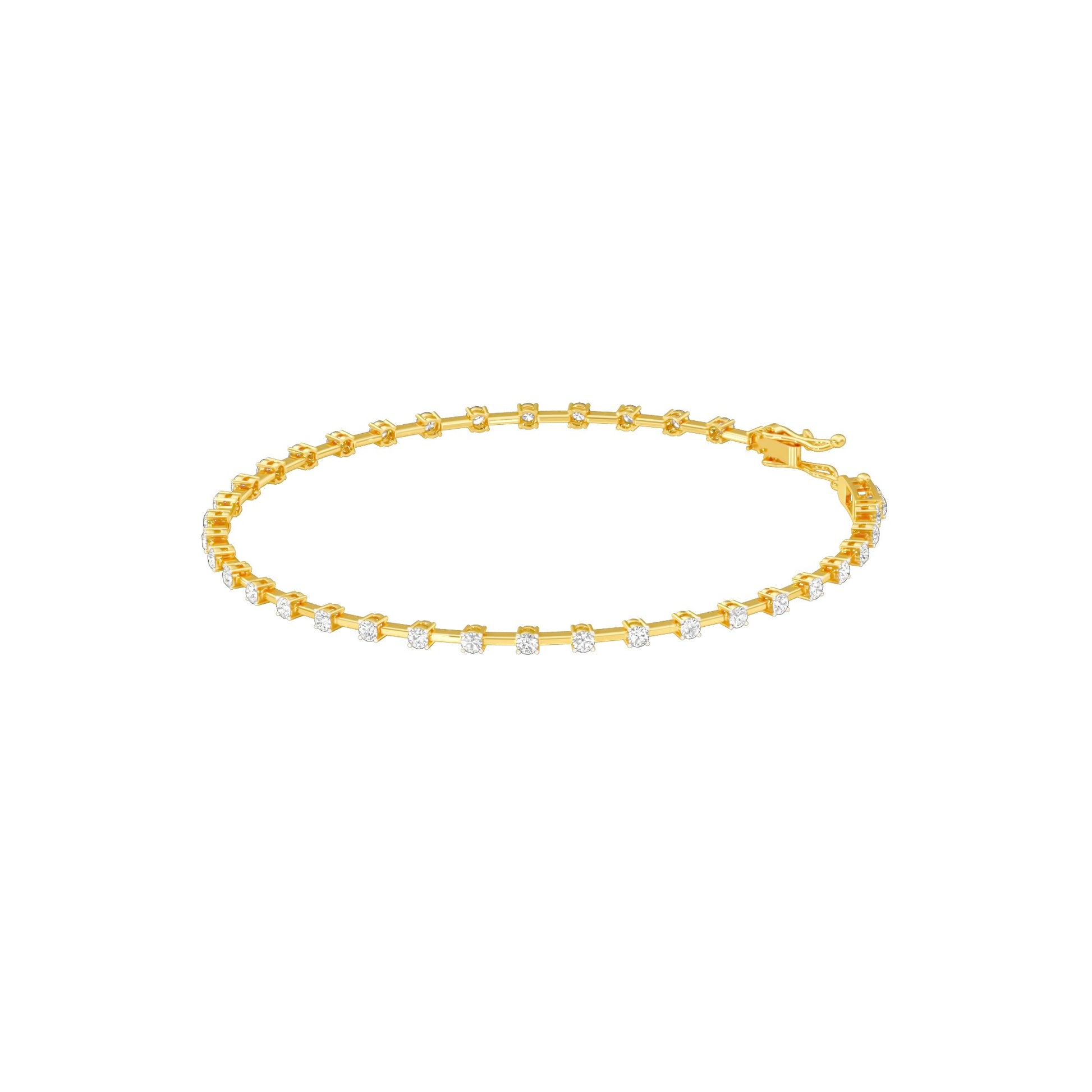 Liquid Luxe Diamond Tennis Bracelet 18 KT / Yellow Gold