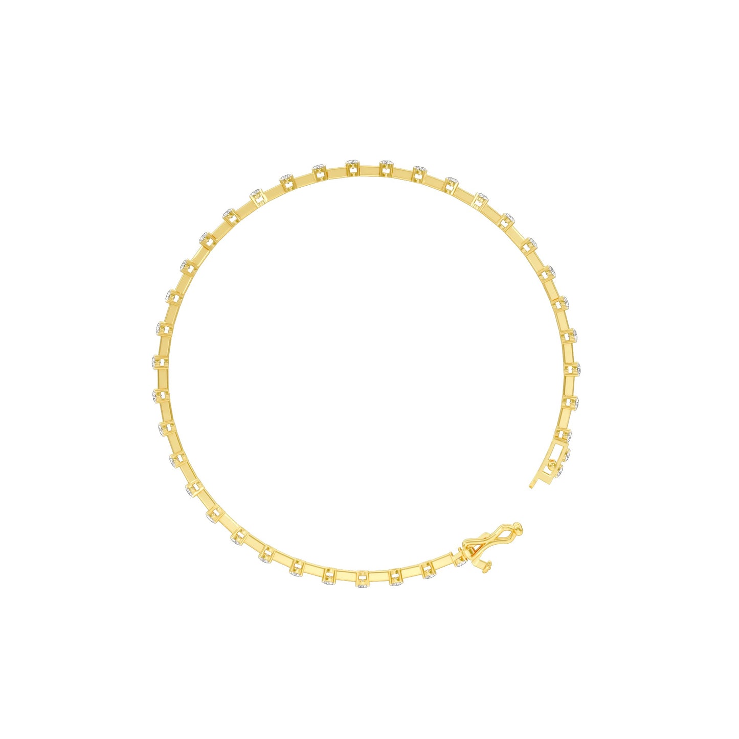 Liquid Luxe Diamond Tennis Bracelet 18 KT / Yellow Gold