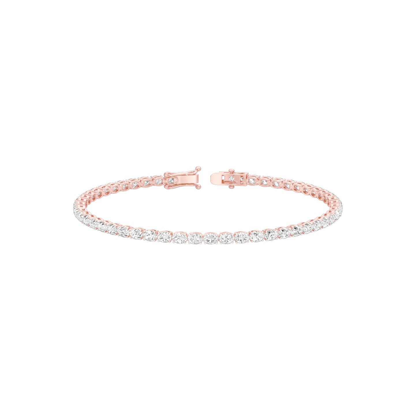 Slip of Light Diamond Tennis Bracelet 18 KT / Rose Gold