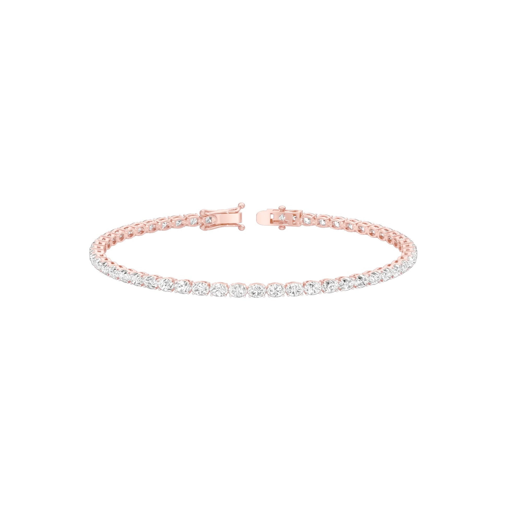 Slip of Light Diamond Tennis Bracelet 18 KT / Rose Gold