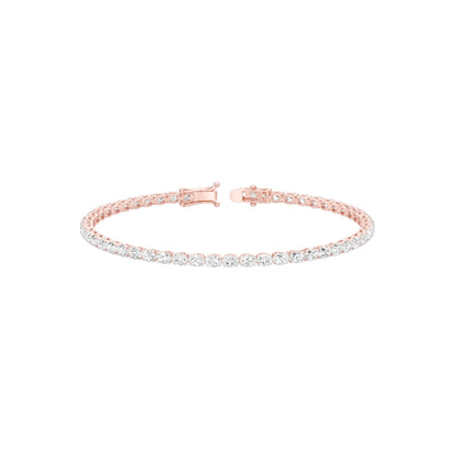 Slip of Light Diamond Tennis Bracelet 18 KT / Rose Gold