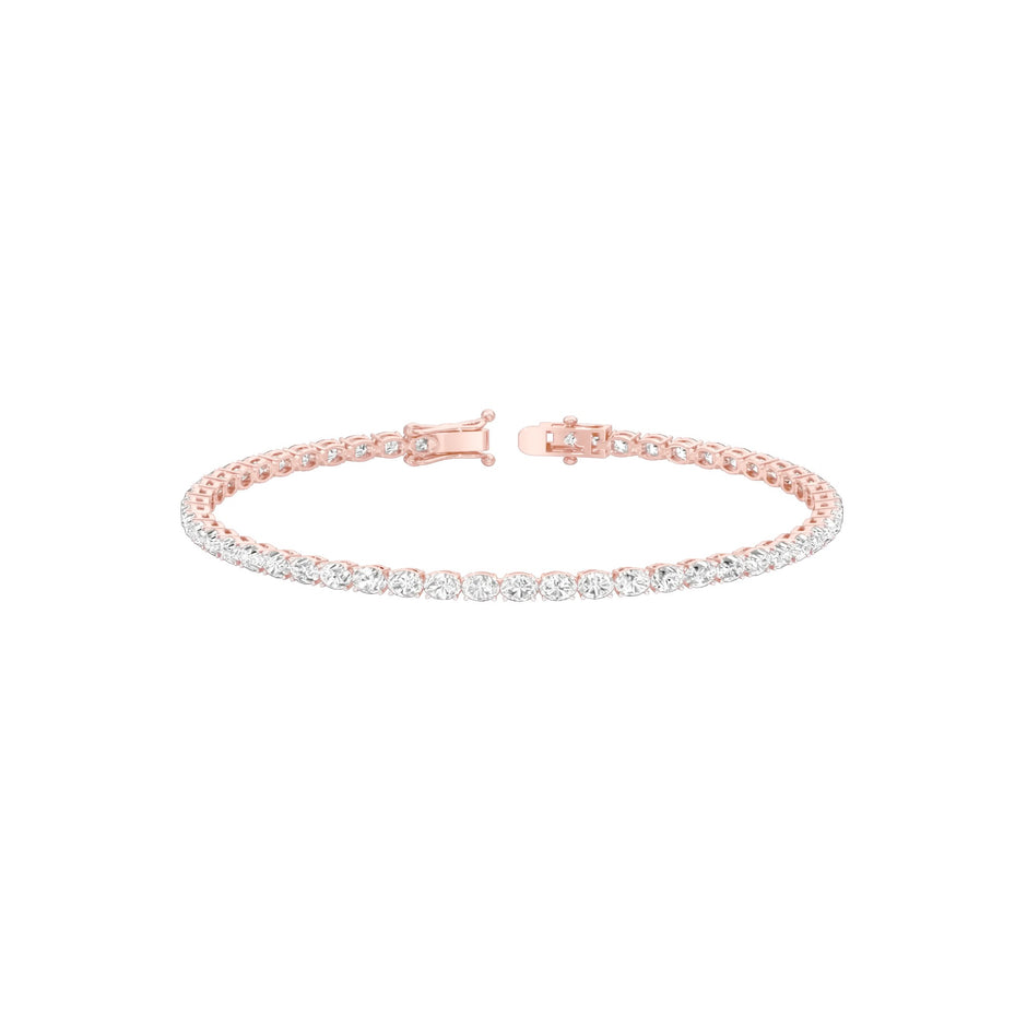 Slip of Light Diamond Tennis Bracelet 18 KT / Rose Gold