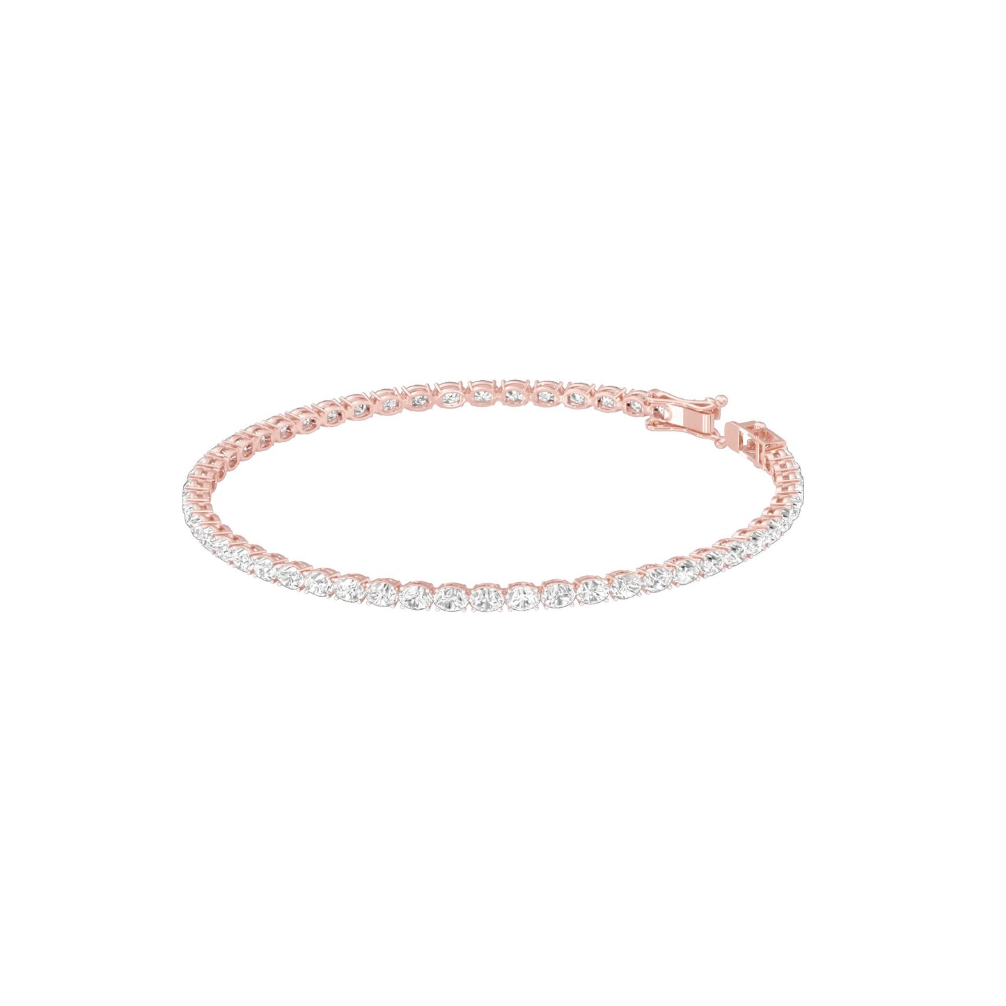 Slip of Light Diamond Tennis Bracelet 18 KT / Rose Gold