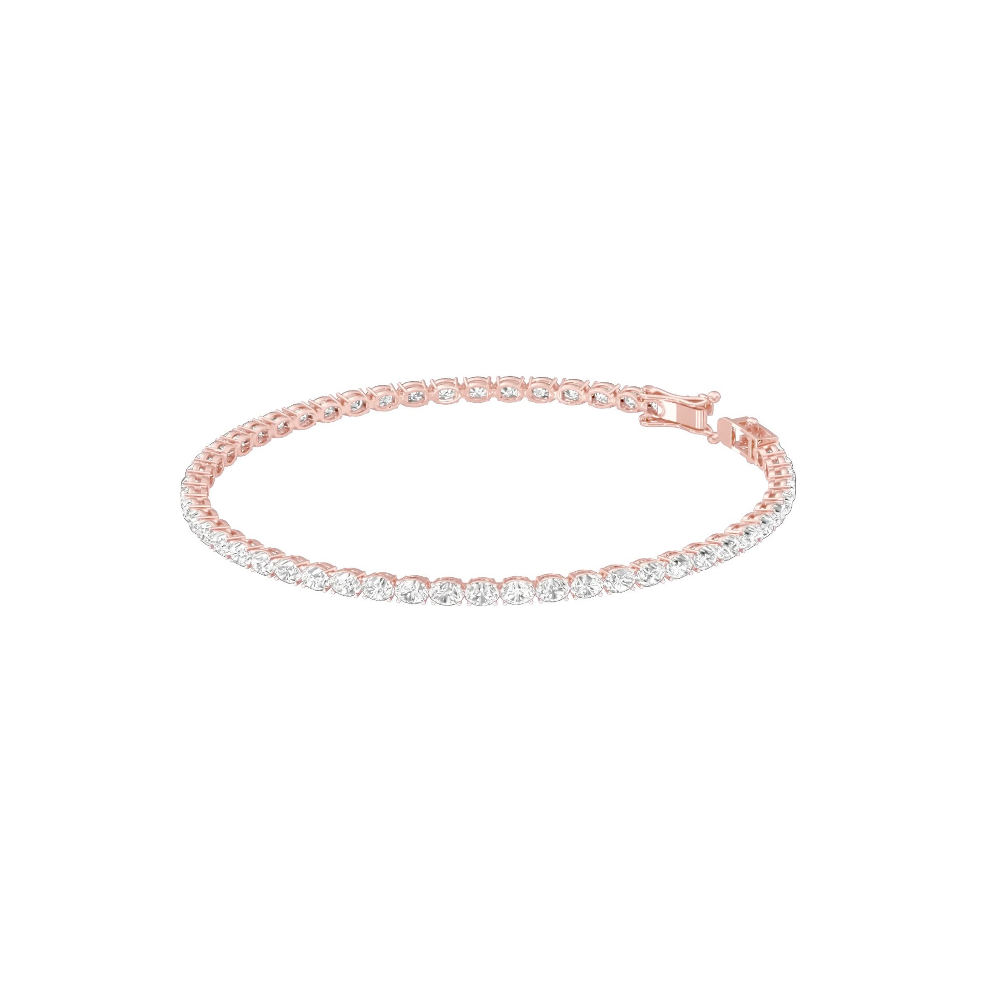 Slip of Light Diamond Tennis Bracelet 18 KT / Rose Gold