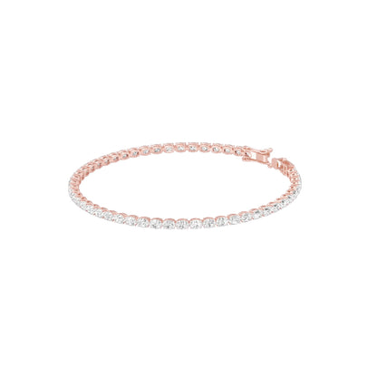Slip of Light Diamond Tennis Bracelet 18 KT / Rose Gold