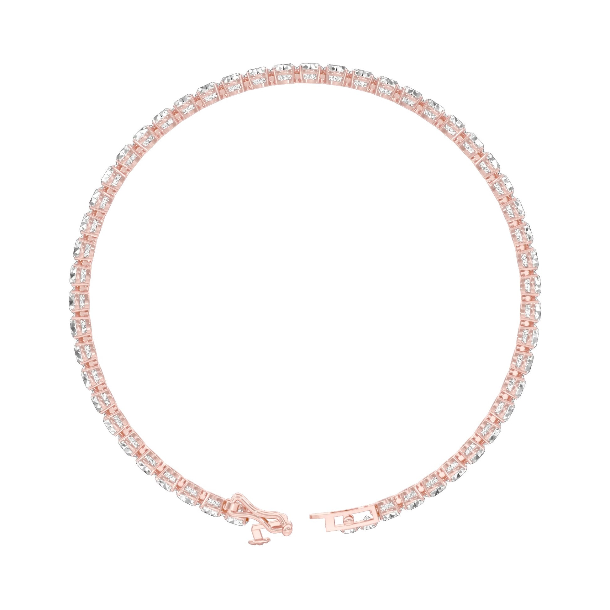 Slip of Light Diamond Tennis Bracelet 18 KT / Rose Gold