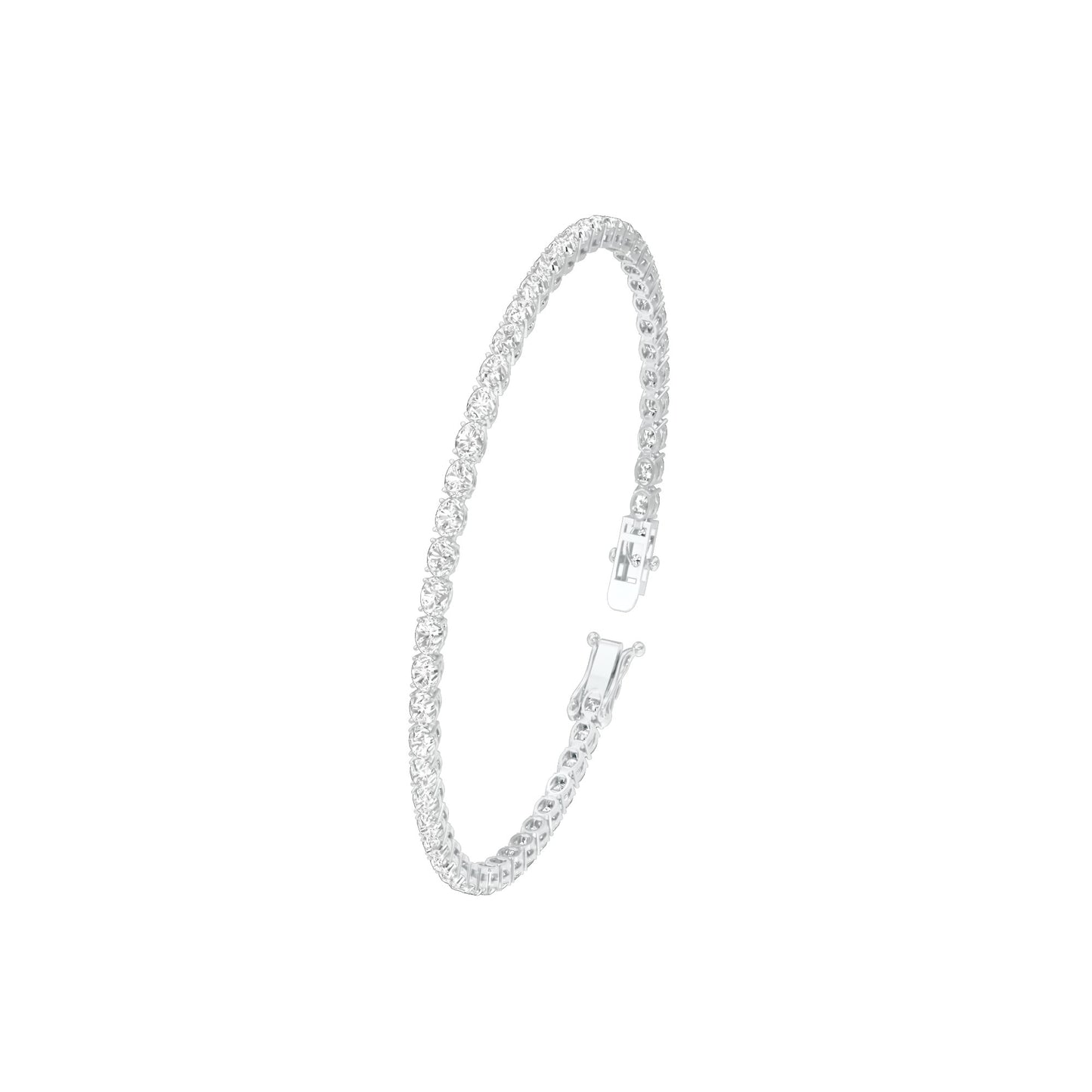 Slip of Light Diamond Tennis Bracelet 18 KT / White Gold