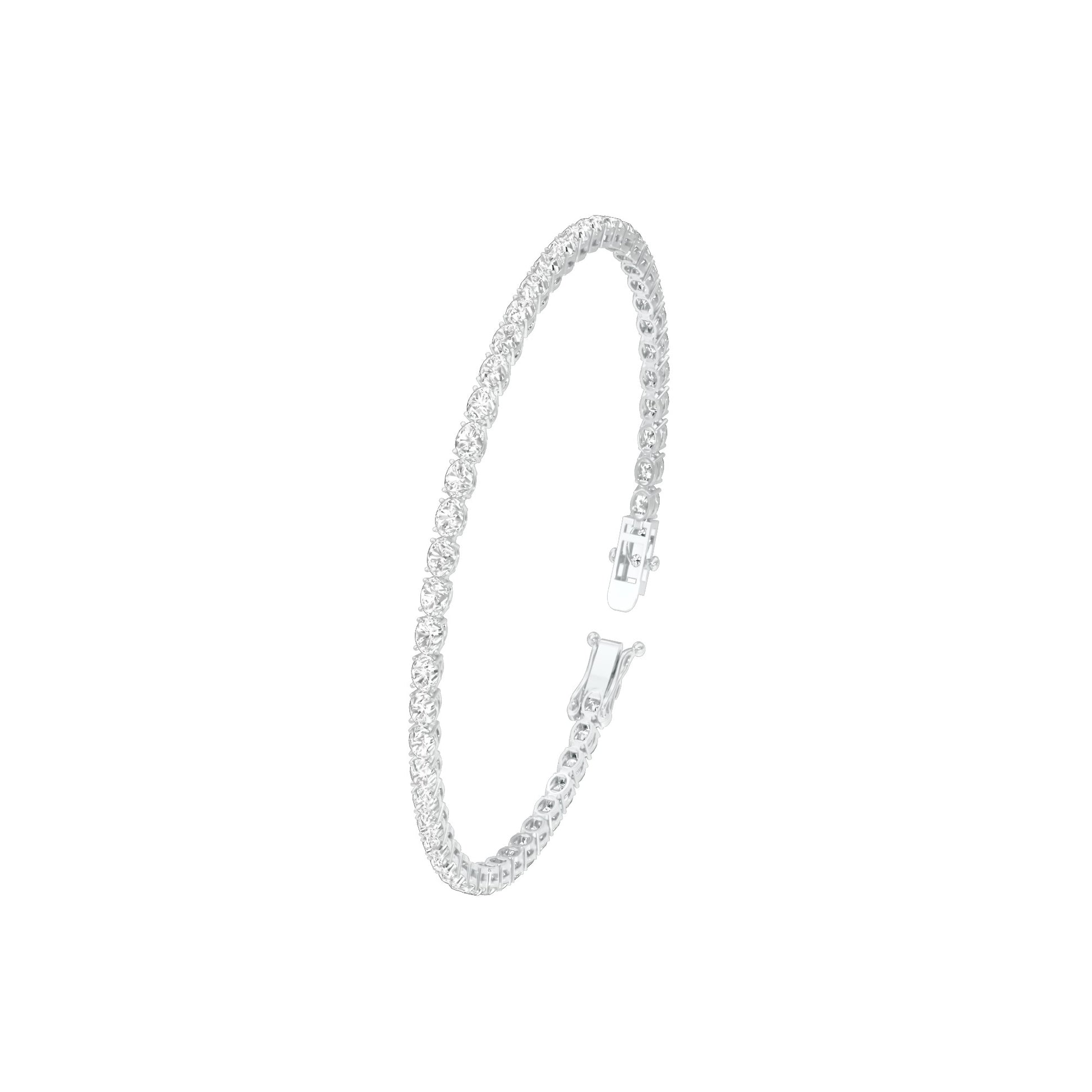 Slip of Light Diamond Tennis Bracelet 18 KT / White Gold