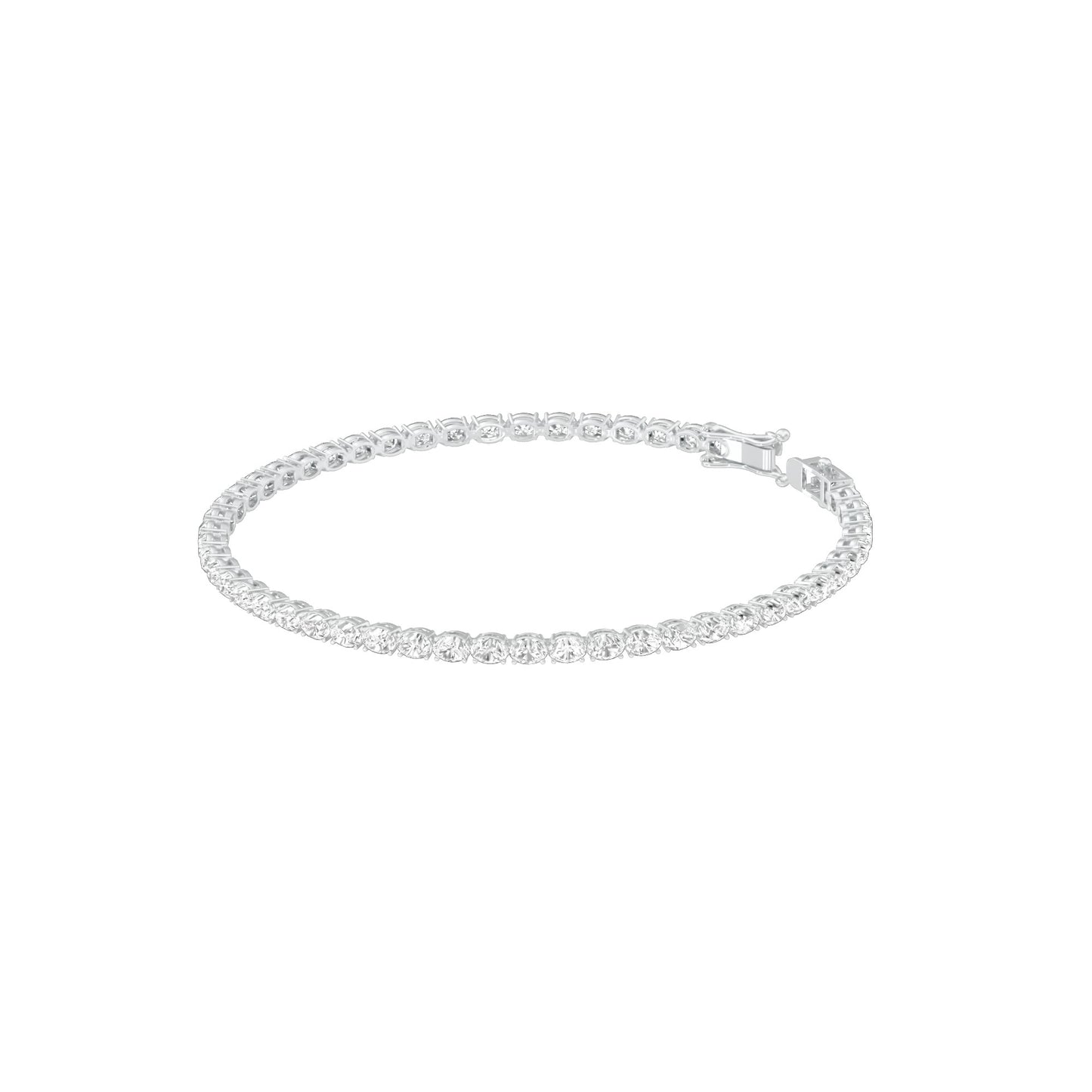 Slip of Light Diamond Tennis Bracelet 18 KT / White Gold
