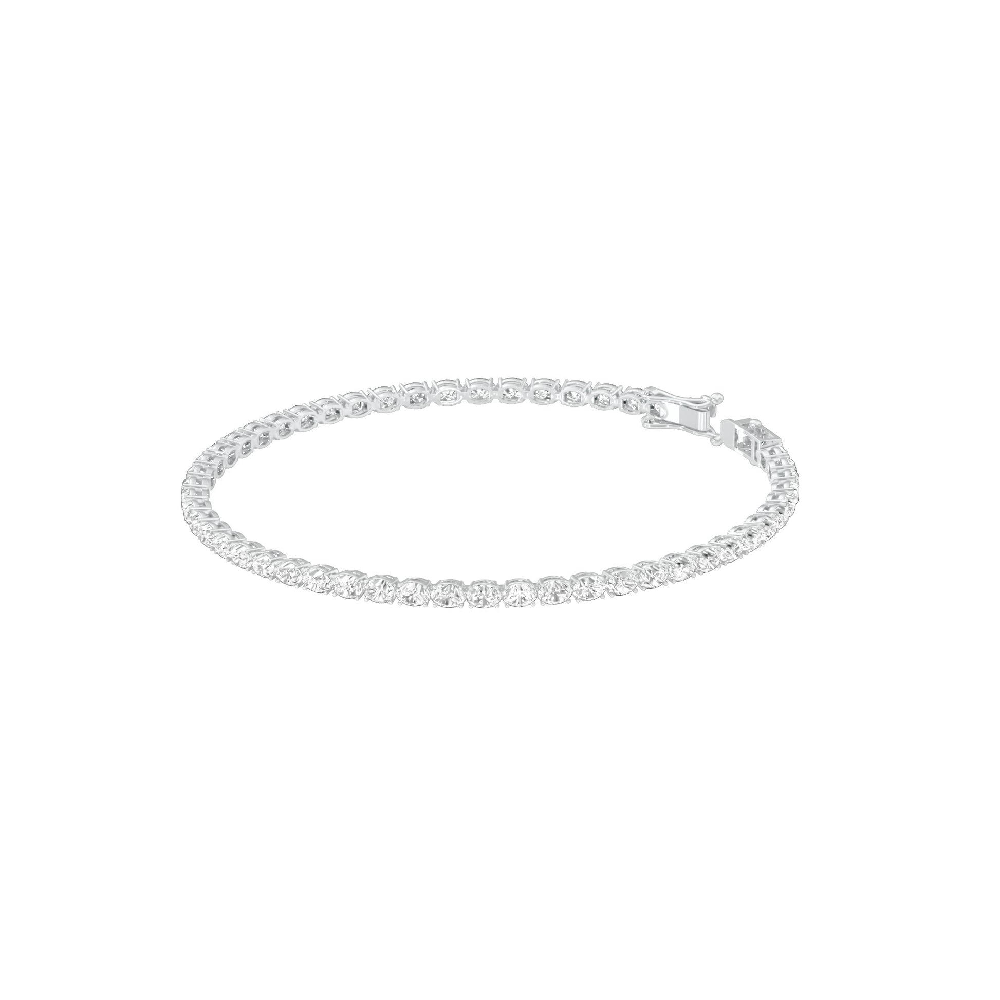 Slip of Light Diamond Tennis Bracelet 18 KT / White Gold