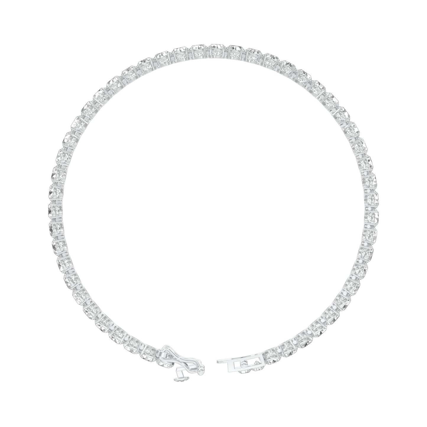 Slip of Light Diamond Tennis Bracelet 18 KT / White Gold