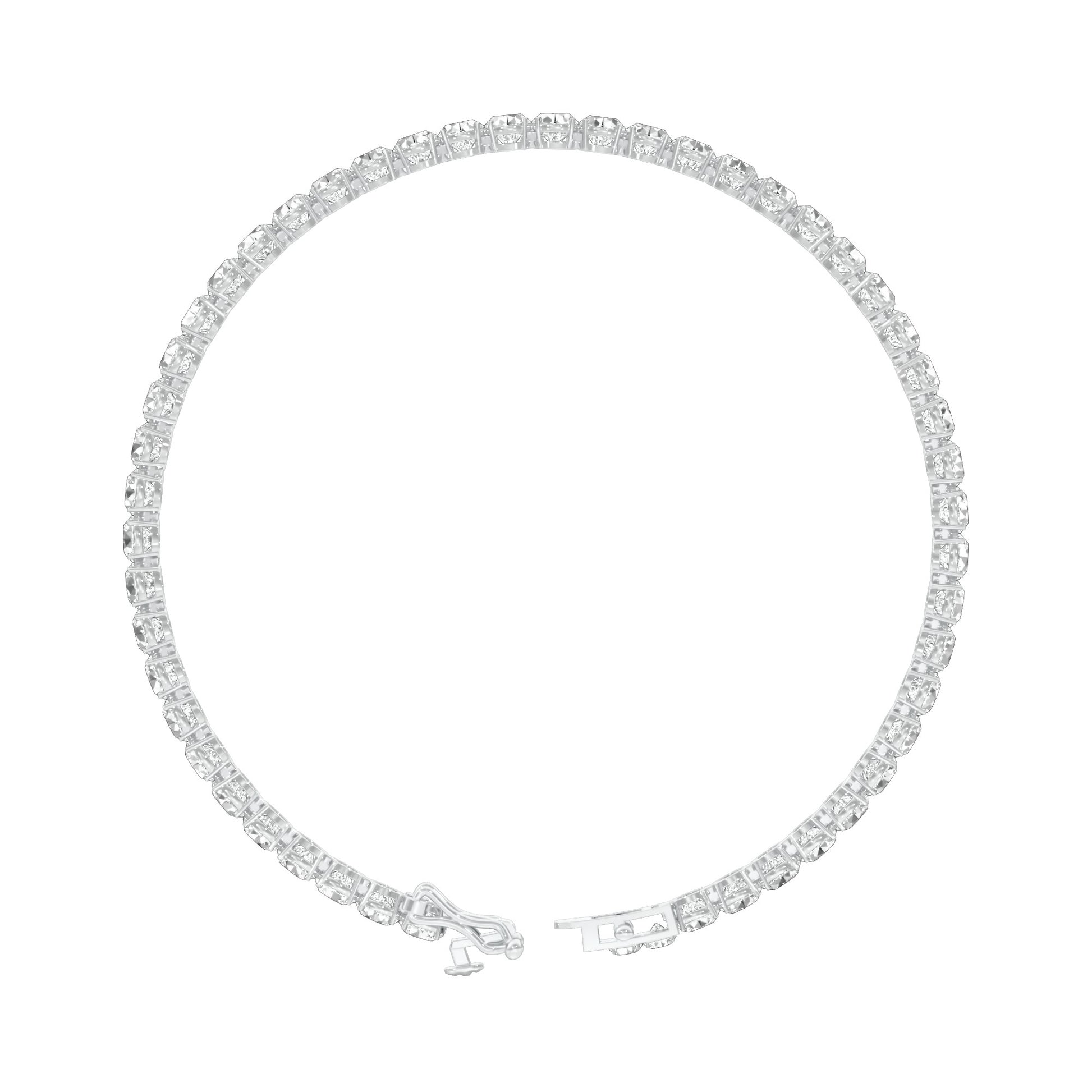 Slip of Light Diamond Tennis Bracelet 18 KT / White Gold