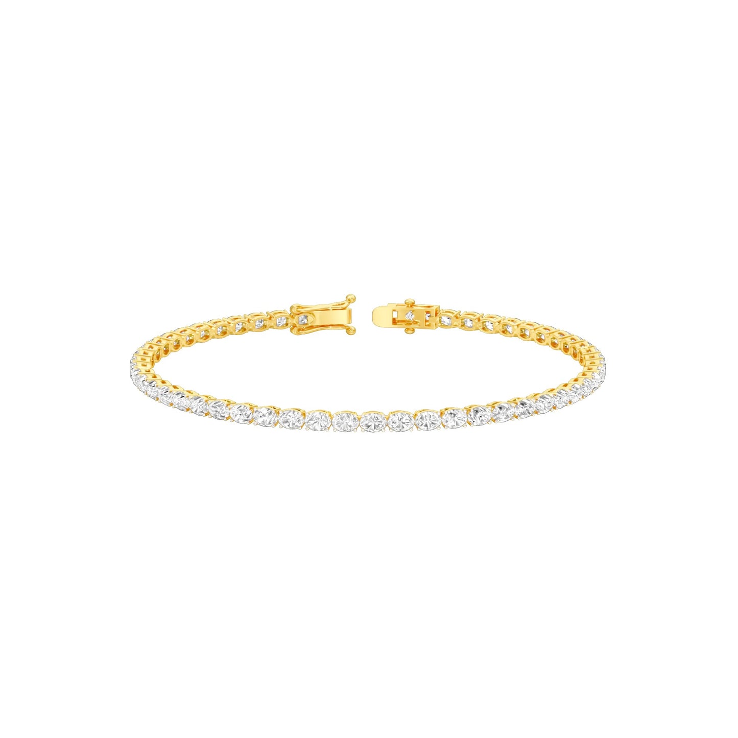 Slip of Light Diamond Tennis Bracelet 18 KT / Yellow Gold