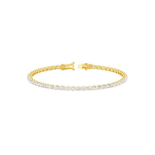 Slip of Light Diamond Tennis Bracelet 18 KT / Yellow Gold