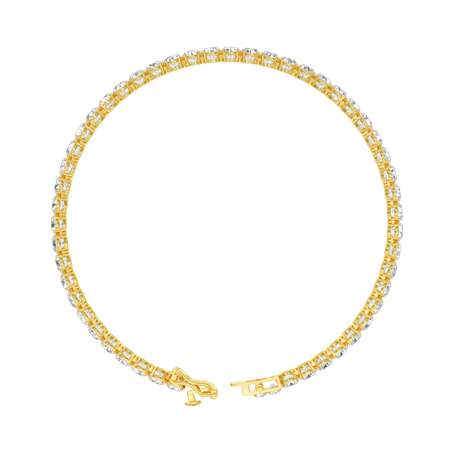 Slip of Light Diamond Tennis Bracelet 18 KT / Yellow Gold