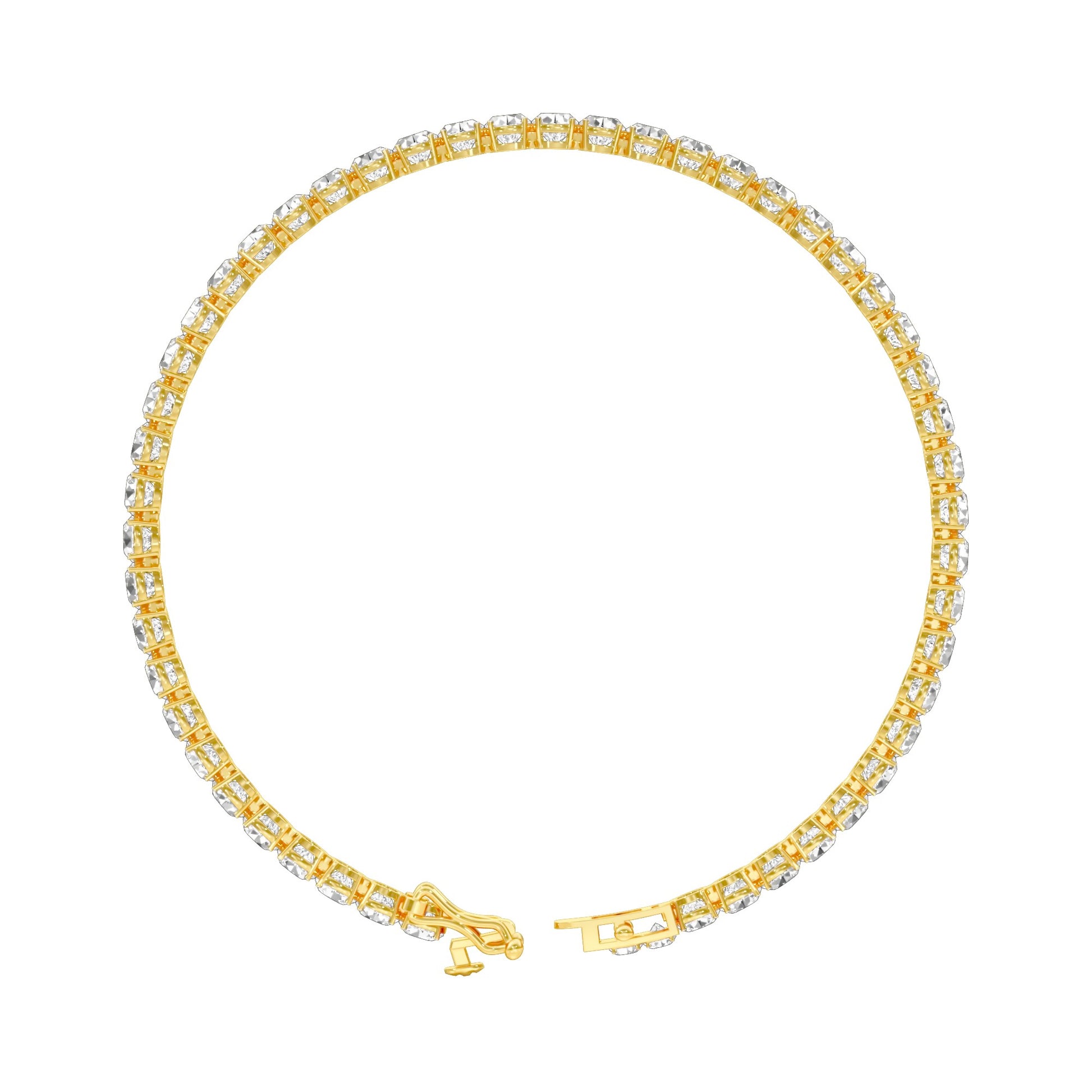 Slip of Light Diamond Tennis Bracelet 18 KT / Yellow Gold