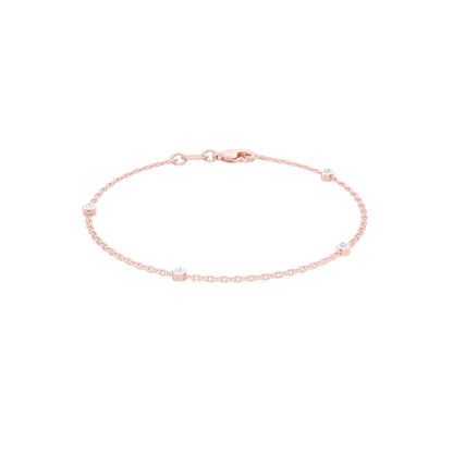 More Than Enough Diamond Chain Bracelet 18 KT / Rose Gold