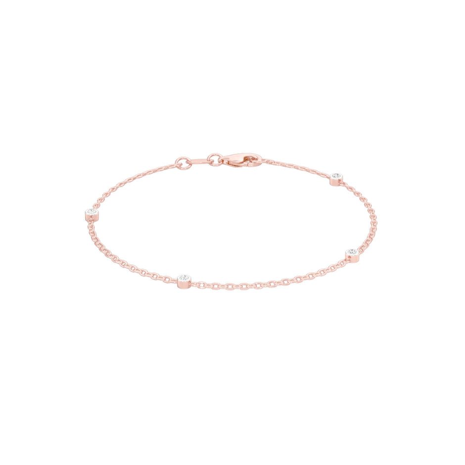 More Than Enough Diamond Chain Bracelet 18 KT / Rose Gold