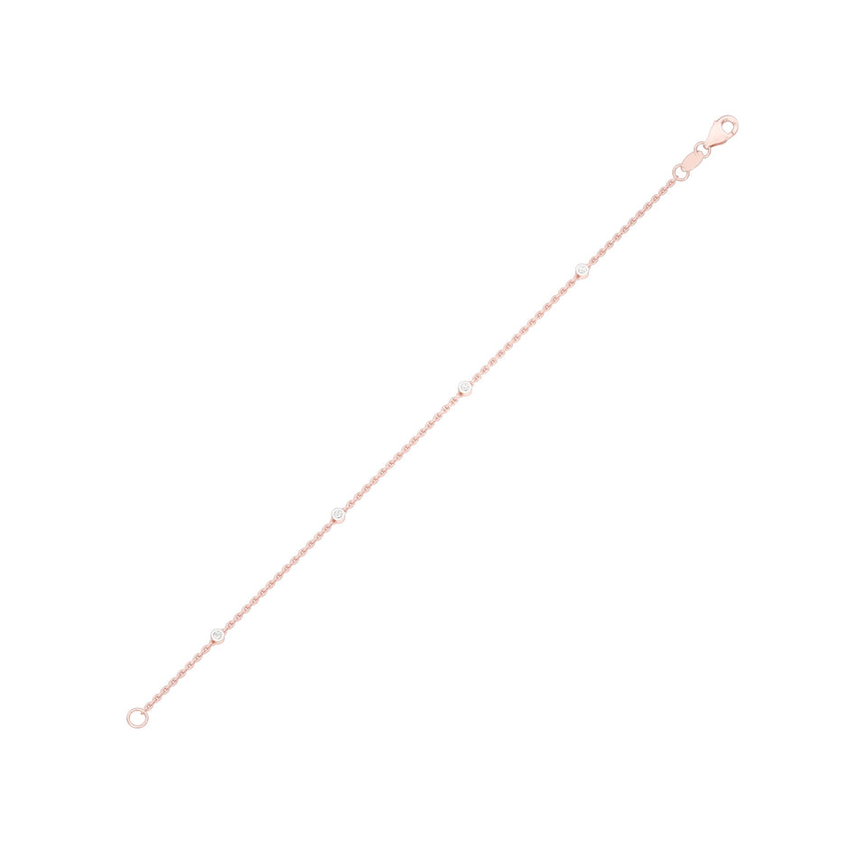 More Than Enough Diamond Chain Bracelet 18 KT / Rose Gold