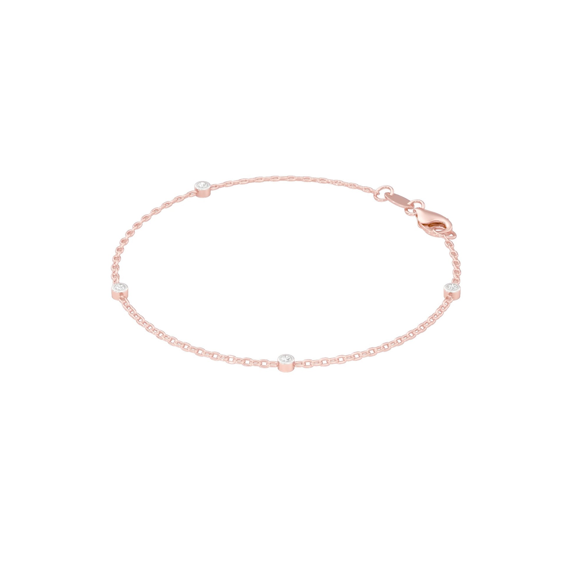 More Than Enough Diamond Chain Bracelet 18 KT / Rose Gold