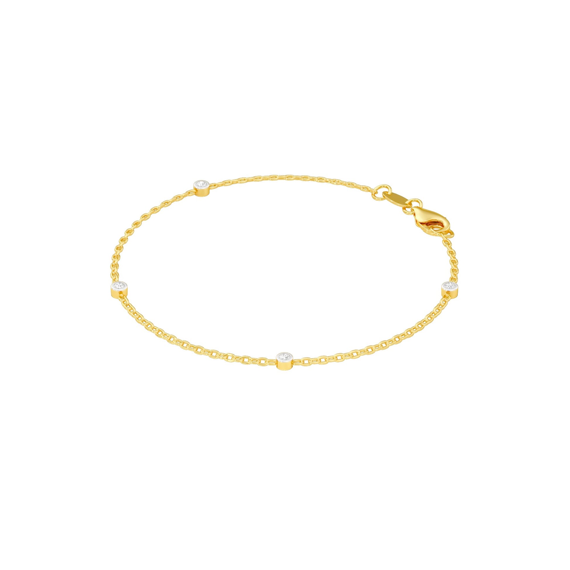 More Than Enough Diamond Chain Bracelet 18 KT / Yellow Gold