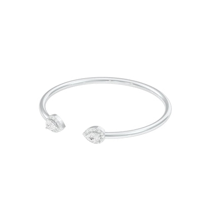 Tip of Light Diamond Kada Bracelet 18 KT / White Gold