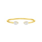 Tip of Light Diamond Kada Bracelet 18 KT / Yellow Gold