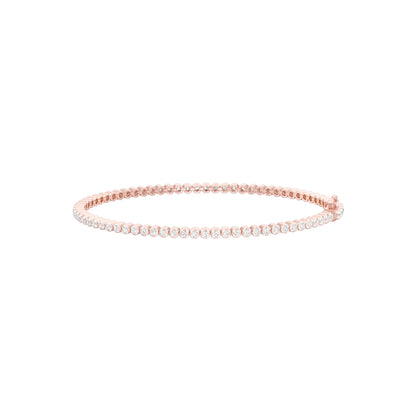 Fine Line Diamond Tennis Bracelet 18 KT / Rose Gold