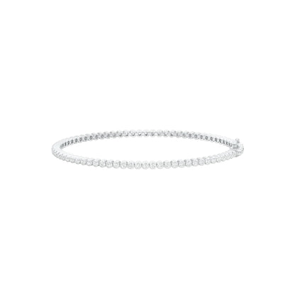 Fine Line Diamond Tennis Bracelet 18 KT / White Gold