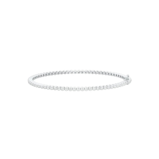 Fine Line Diamond Tennis Bracelet 18 KT / White Gold