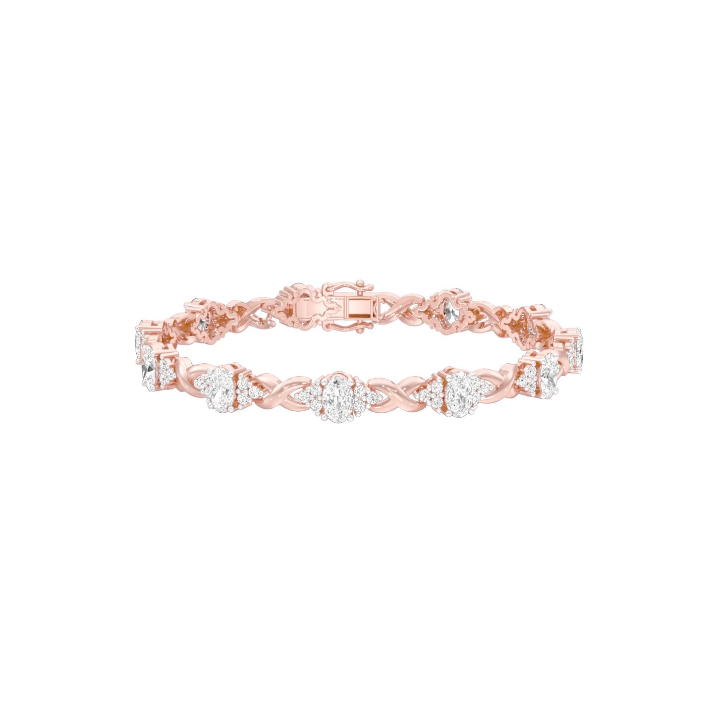 Glowbomb Diamond Tennis Bracelet 18 KT / Rose Gold
