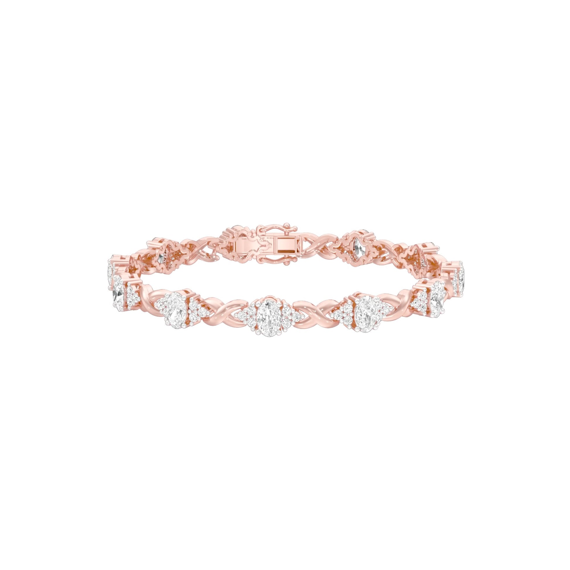 Glowbomb Diamond Tennis Bracelet 18 KT / Rose Gold