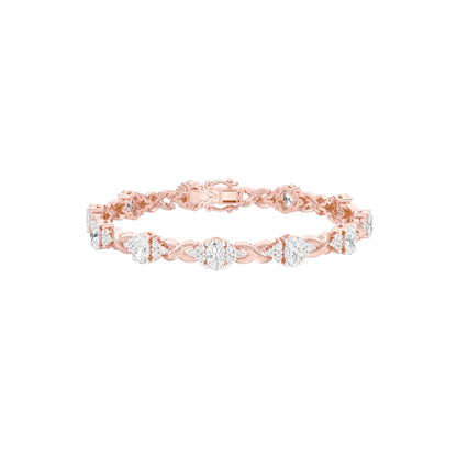 Glowbomb Diamond Tennis Bracelet 18 KT / Rose Gold