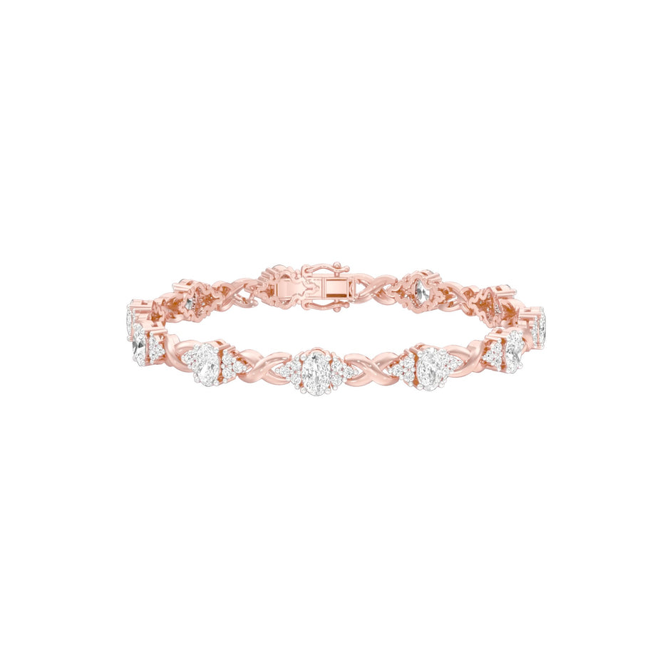 Glowbomb Diamond Tennis Bracelet 18 KT / Rose Gold