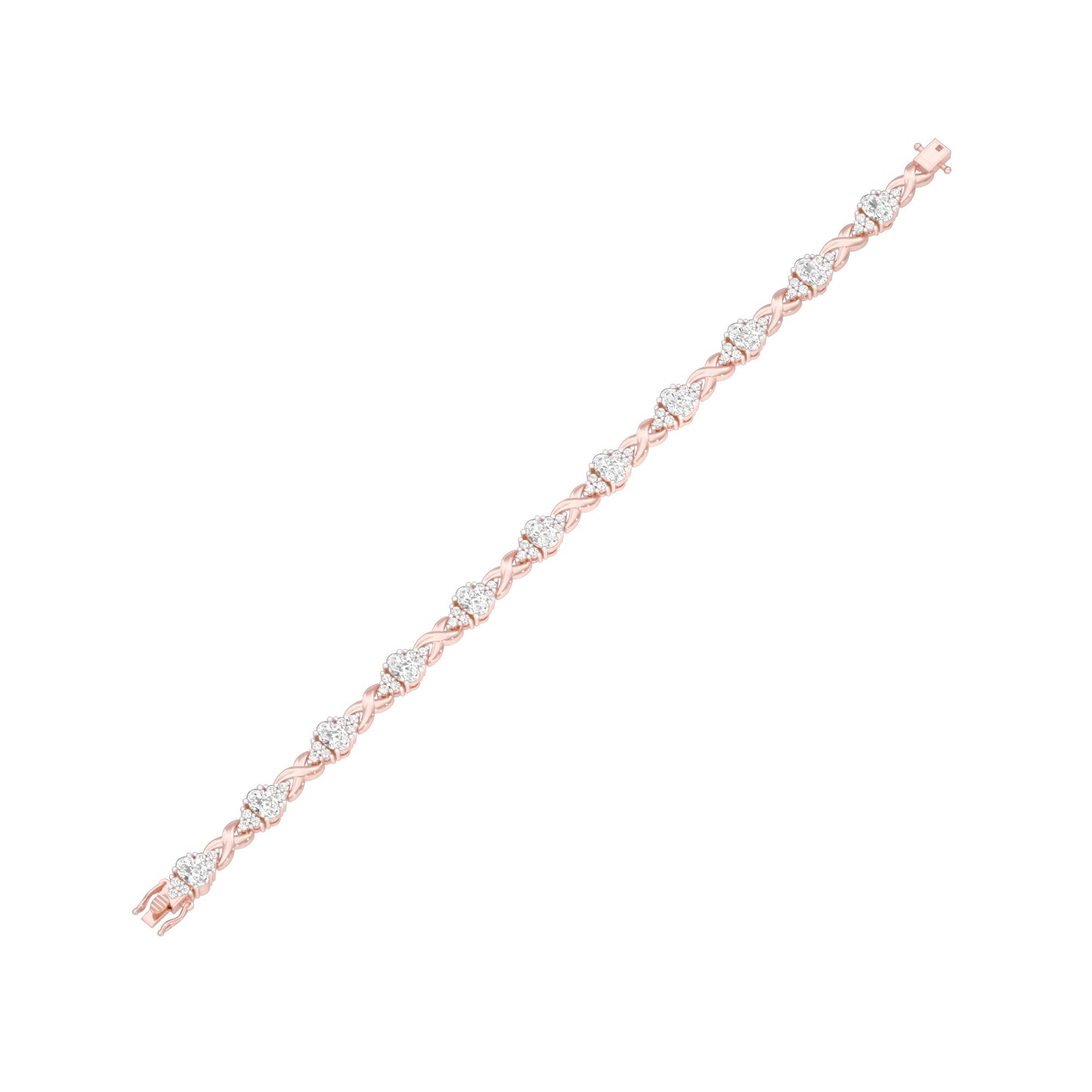 Glowbomb Diamond Tennis Bracelet 18 KT / Rose Gold