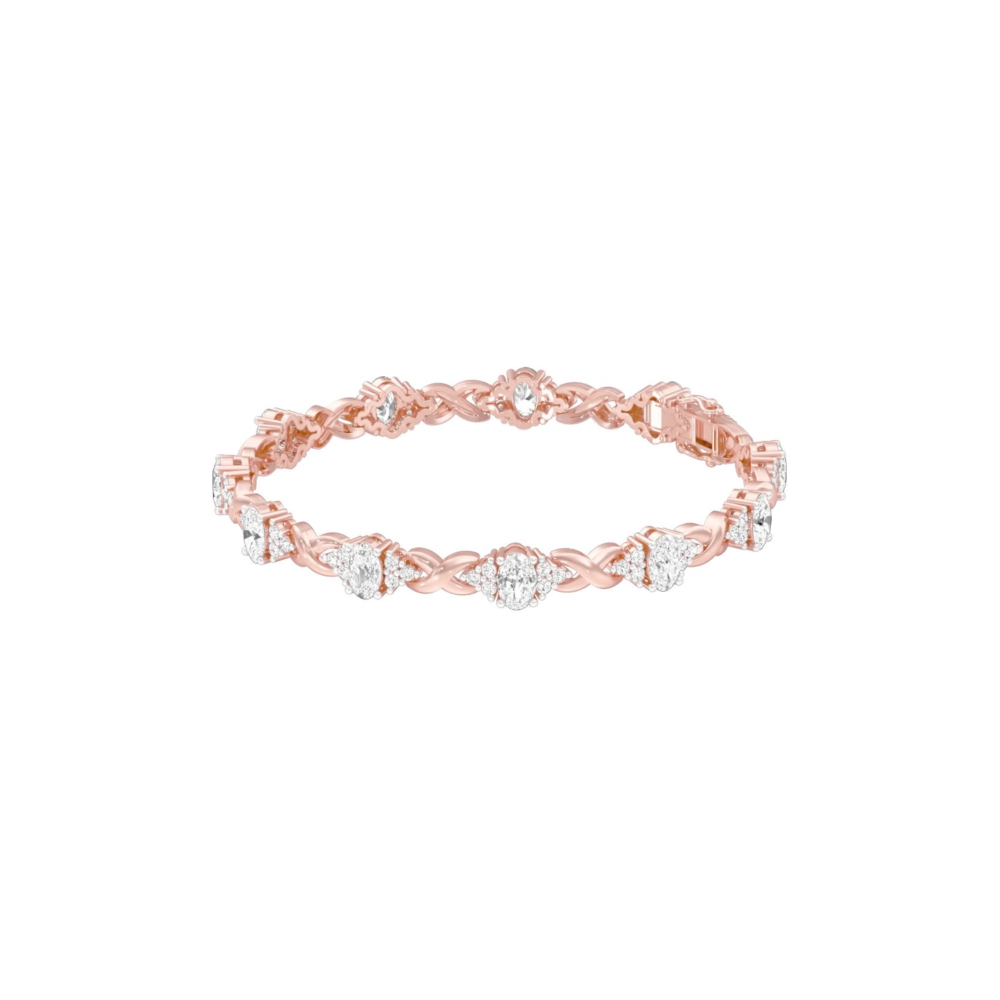 Glowbomb Diamond Tennis Bracelet 18 KT / Rose Gold