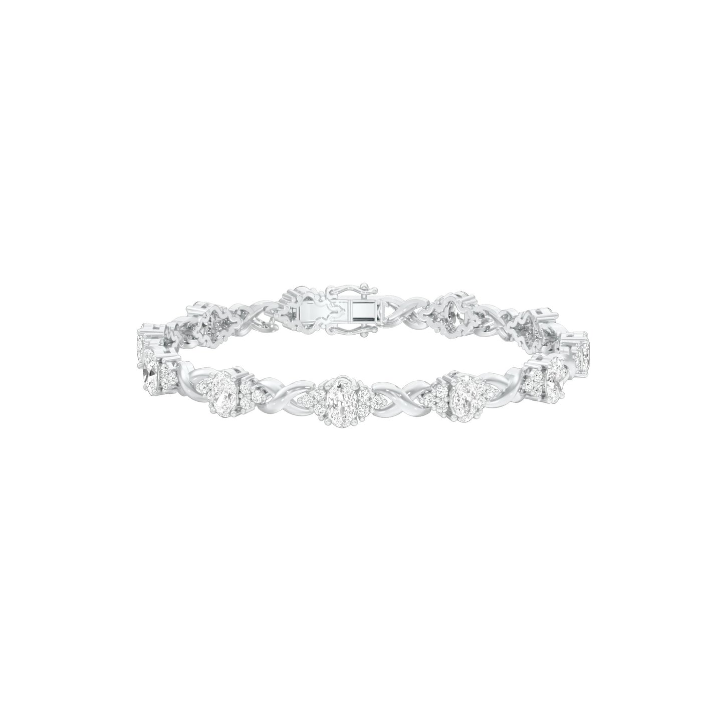 Glowbomb Diamond Tennis Bracelet 18 KT / White Gold