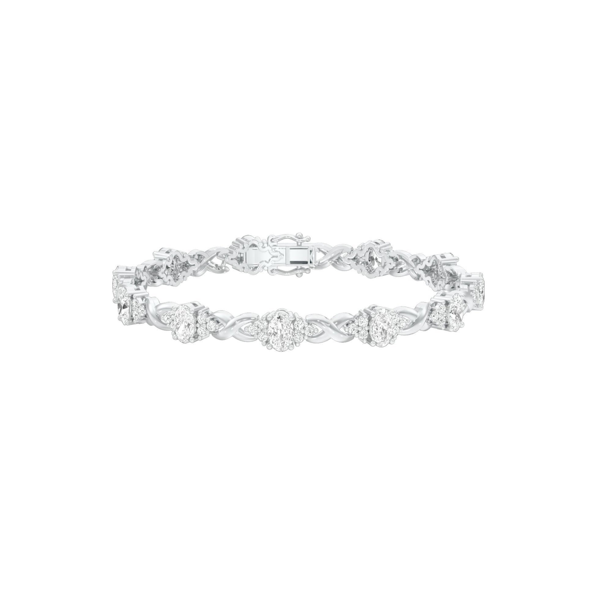 Glowbomb Diamond Tennis Bracelet 18 KT / White Gold